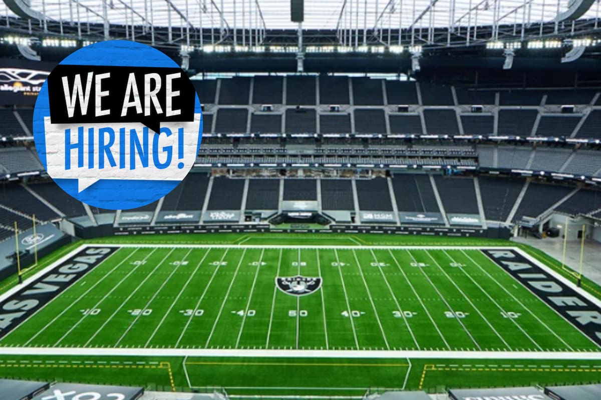 El Allegiant Stadium de Las Vegas busca personal para la nueva temporada de los Raiders con una feria de empleo presencial los días 20 y 21 de mayo. Foto: Allegiant Stadium