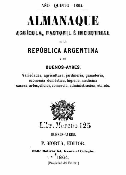 El Almanaque que publicaba Paul Morta fue un clásico de la década de 1860.