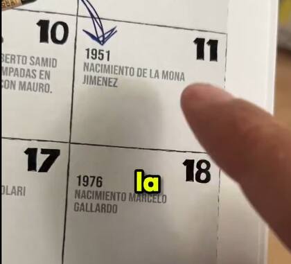 El almanaque recuerda fechas que quizás muchos no conocen (Captura: @mazoargento)