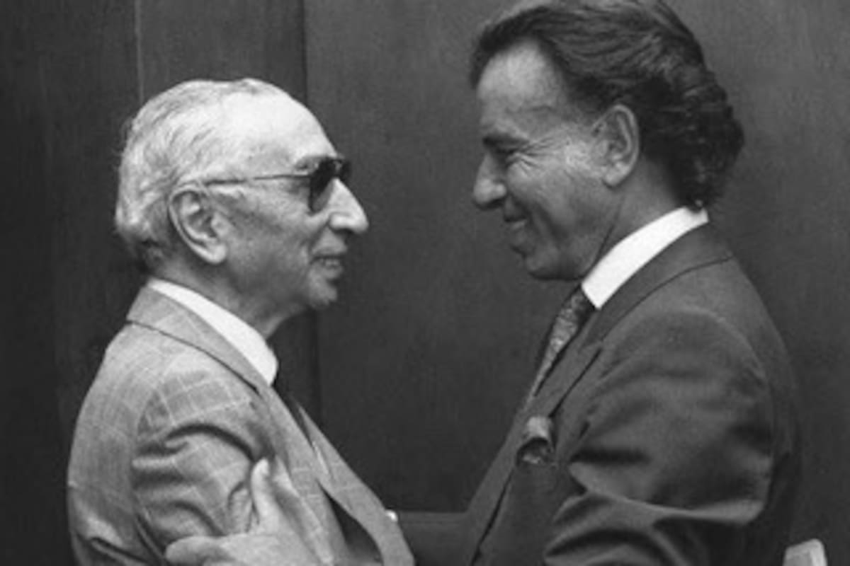 Carlos Menem y la foto que Víctor Buggé tituló "El faso del indulto"