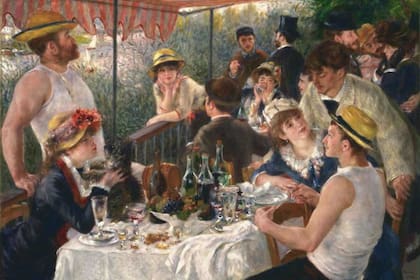 "El almuerzo de los remeros", de Renoir, ilustra el encuentro alrededor de la mesa; el historiador Felipe Fernández Armesto advierte en su libro "Historia de la comida. Alimentos, cocina y civilización" que ese compañerismo hoy está peligro