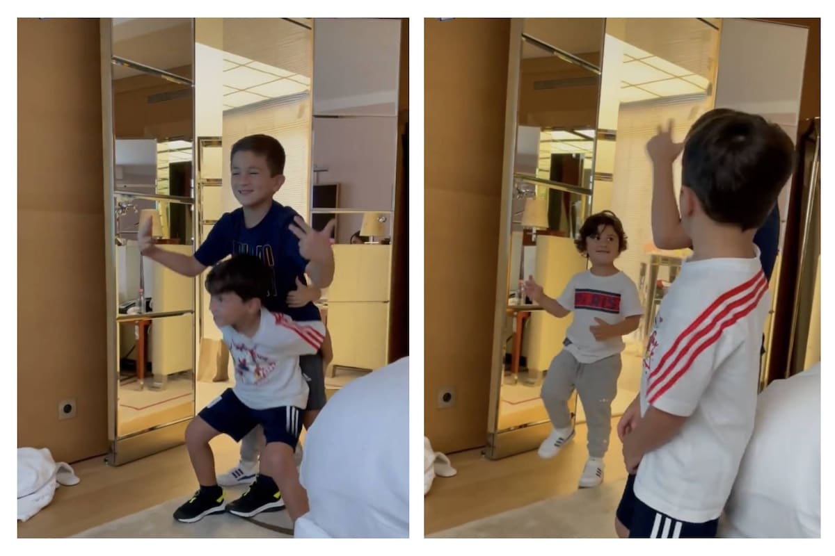 El alocado baile de Thiago, Mateo y Ciro que Messi capturó