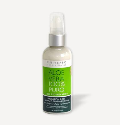 El aloe vera tonifica e hidrata la piel del rostro y el cuello.