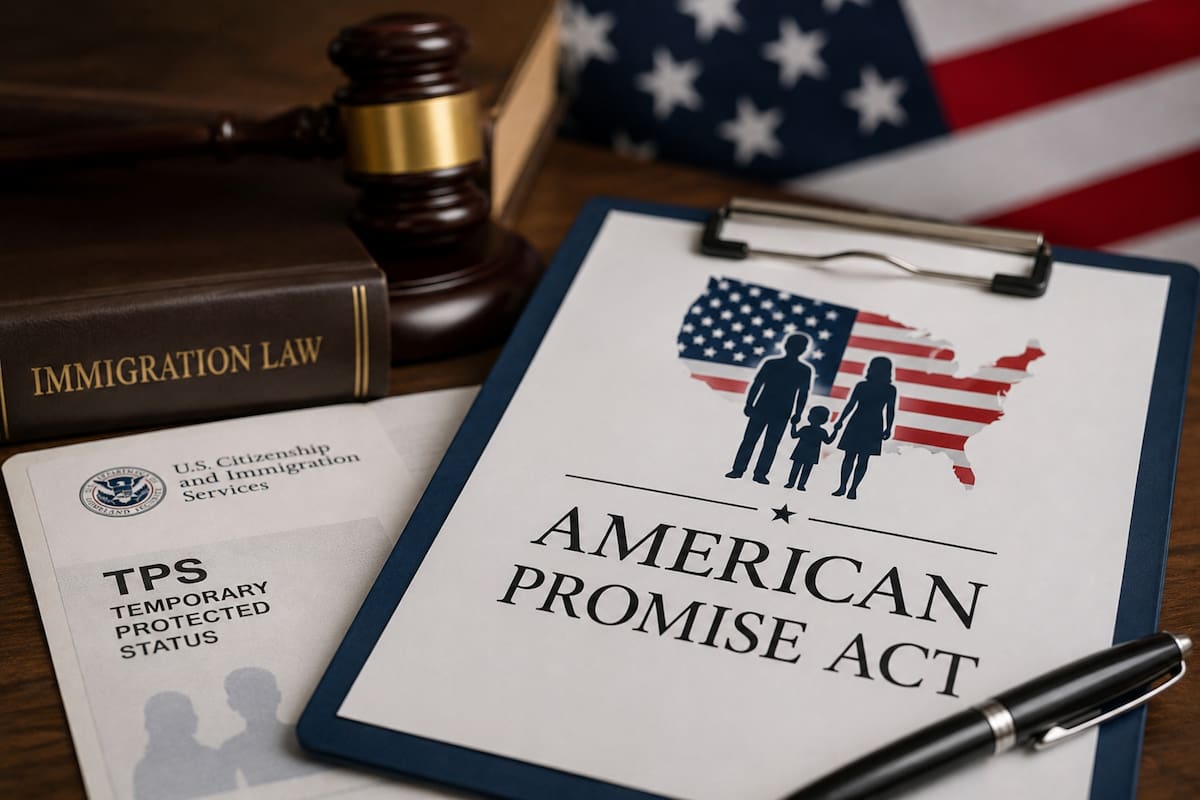 El American Dream and Promise Act contempla una vía hacia la residencia permanente para determinados migrantes que tuvieron o fueron elegibles para el TPS