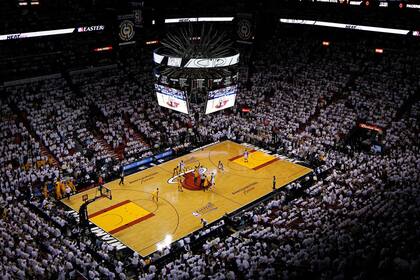 El AmericanAirlines Arena, donde se jugará hoy el primer partido de las finales