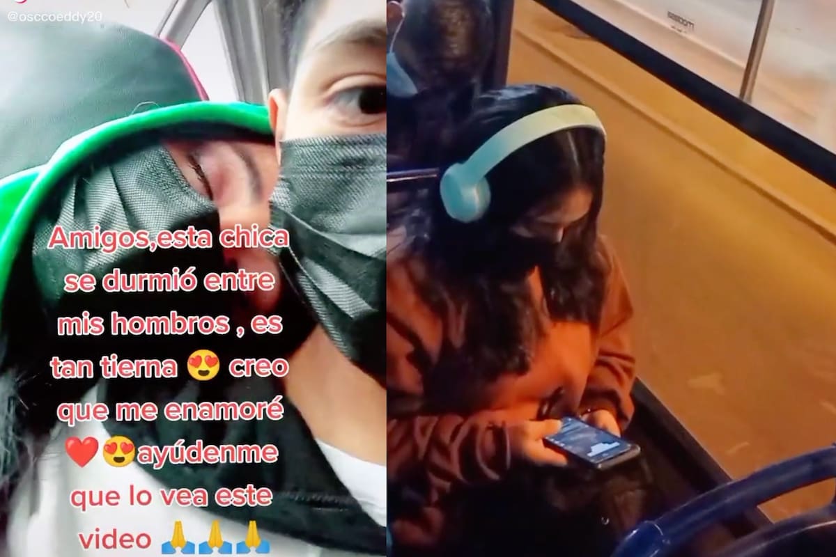 El amor entre dos jóvenes nació en el transporte público, pero de la manera más inesperada
