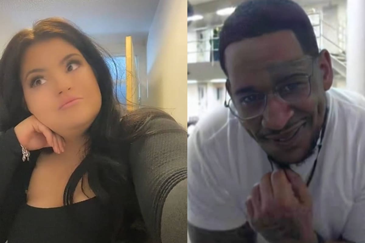 El amor entre ellos nació a través de una app que contacta a personas de cualquier lugar del mundo con presos (Captura TikTok)