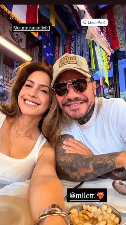 “El amor pudo más, todo bien, Milett puede más, Perú puede más, sí, todo puede más”, dijo Tinelli sobre su última reconciliación con su novia
