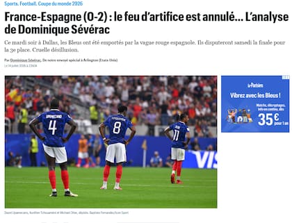 El análisis de Le Parisien de la eliminación de Francia