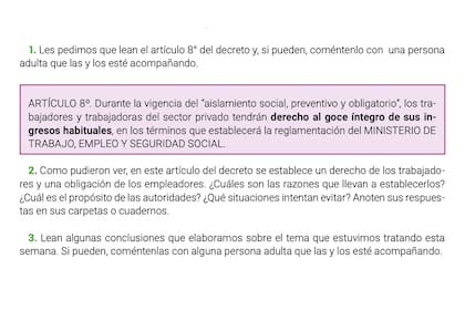 El análisis escolar sobre el DNU presidencial