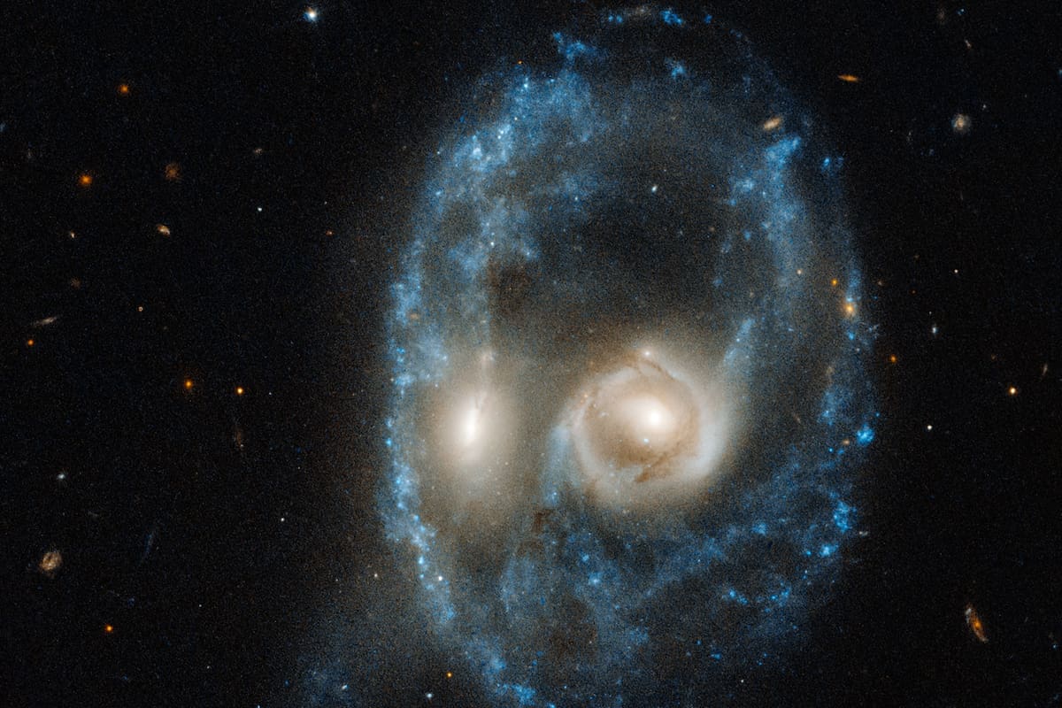 El "escalofriante rostro" captado en el espacio por el telescopio Hubble