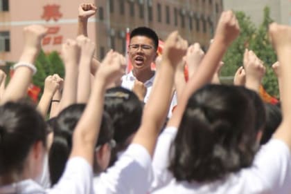 El "gaokao" es decisivo en la vida de un estudiante chino. (Hengshui, China, 2018).