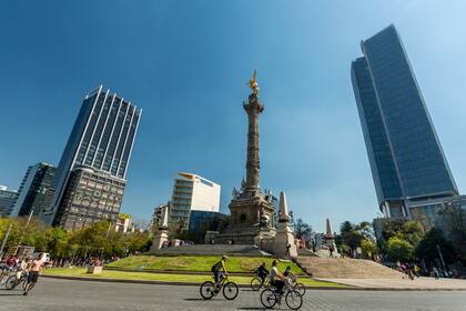 El Ángel de la Victoria en el Paseo de la Reforma d Ciudad de México