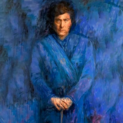 El año pasado, el asesor presidencial Santiago Caputo le obsequió al presidente un retrato al estilo del que el año pasado presentó el rey Carlos III