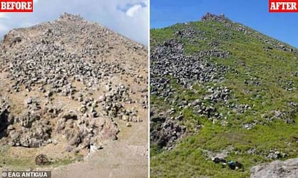 El antes y después de la isla