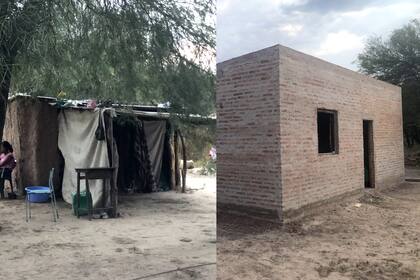 El antes y el después de la casa de los Palavecino