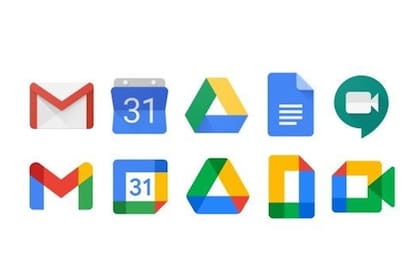 El antes y después de las principales aplicaciones de Google Workspace, un cambio que se extendió al resto de las aplicaciones de la compañía