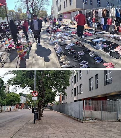El antes y después que compartieron desde el Gobierno porteño.