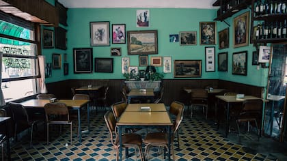 El antiguo salón de La Sarita, donde tomaron un café los actuales dueños