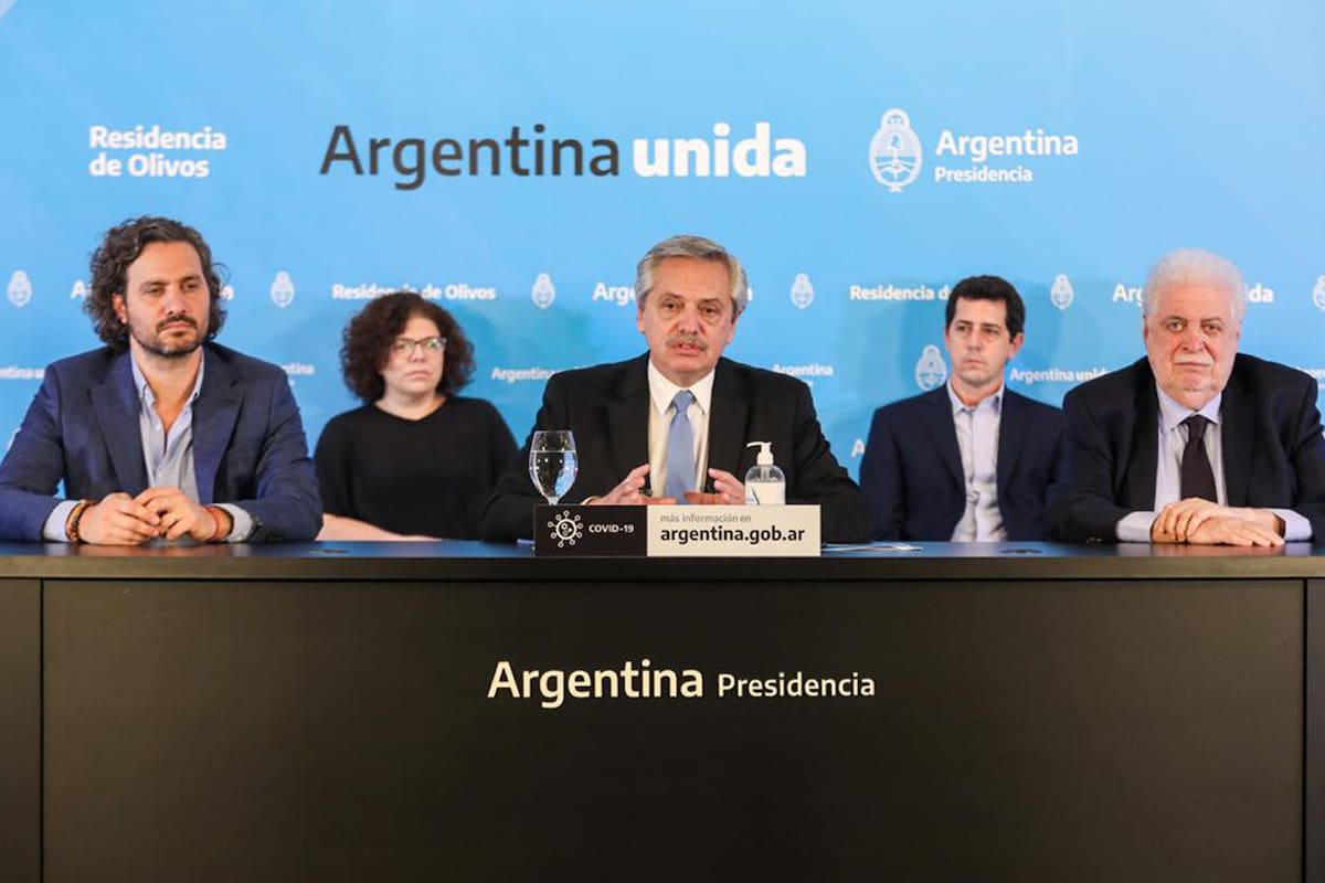 El anuncio de Alberto Fernández de la extensión de la cuarentena