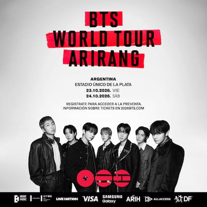 El anuncio de BTS en Argentina