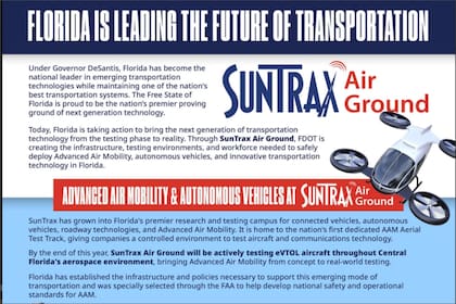 El anuncio de DeSantis sobre la implementación de viajes sin conductor y taxis aéreos en Florida