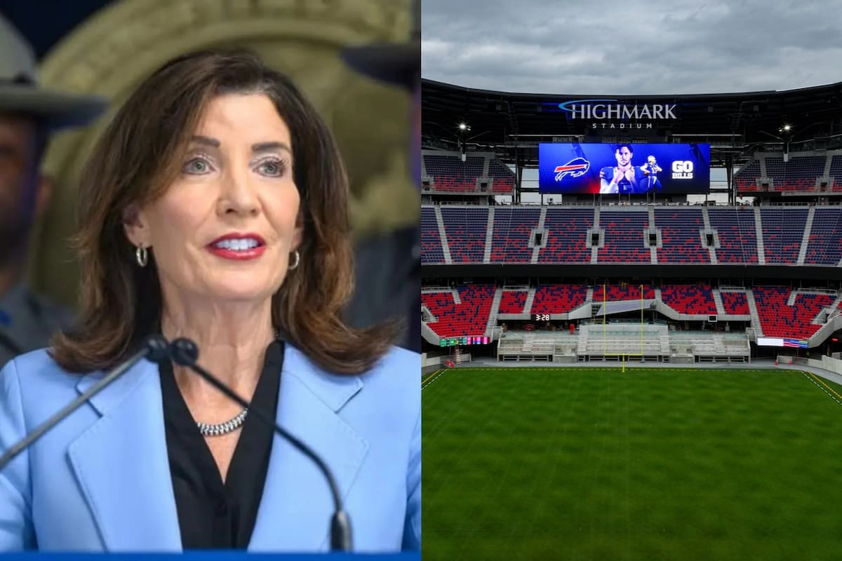 El anuncio de Kathy Hochul sobre el nuevo estadio de los Buffalo Bills en Nueva York