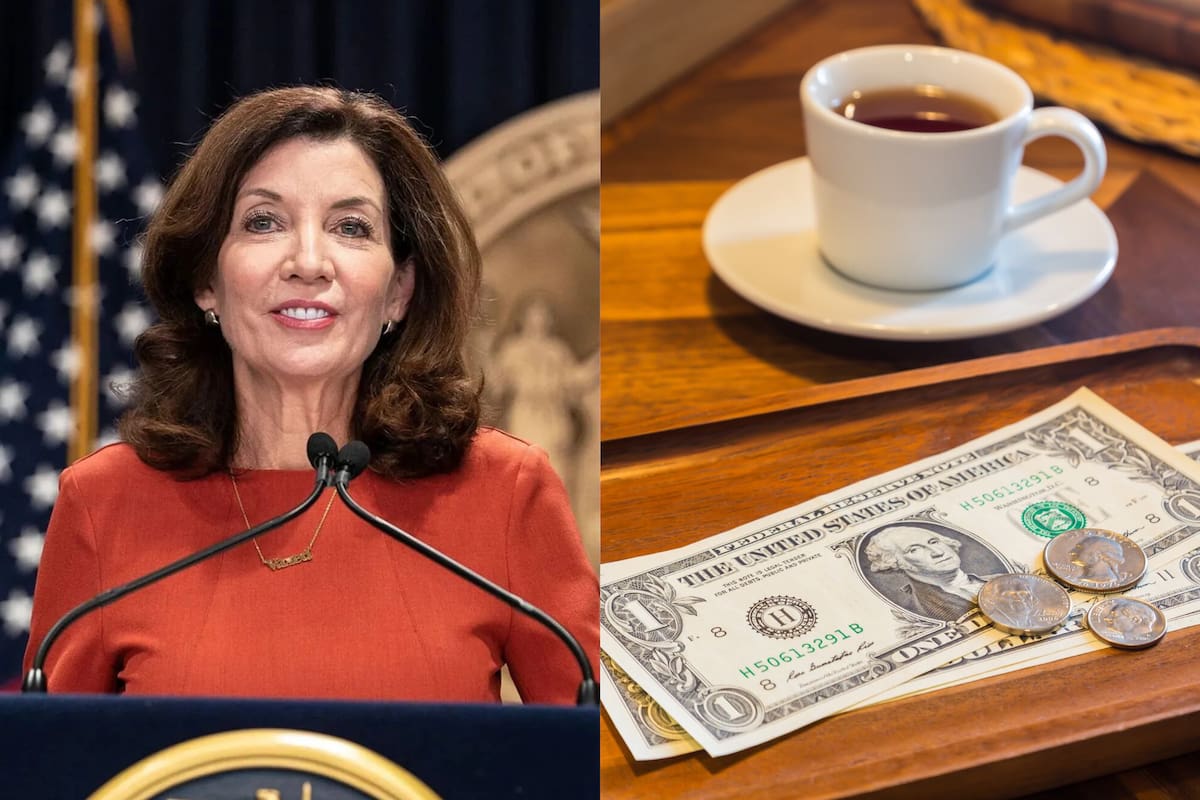 El anuncio de Kathy Hochul sobre los impuestos a las propinas en Nueva York