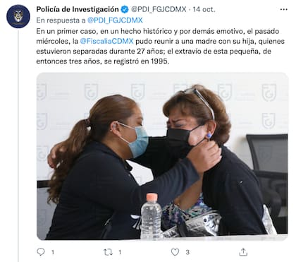 El anuncio del gobierno de México sobre la madre e hija que se encontraron 27 años después