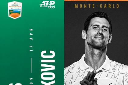 El anuncio del Masters 1000 de Montecarlo sobre la participación de Novak Djokovic en el torneo.