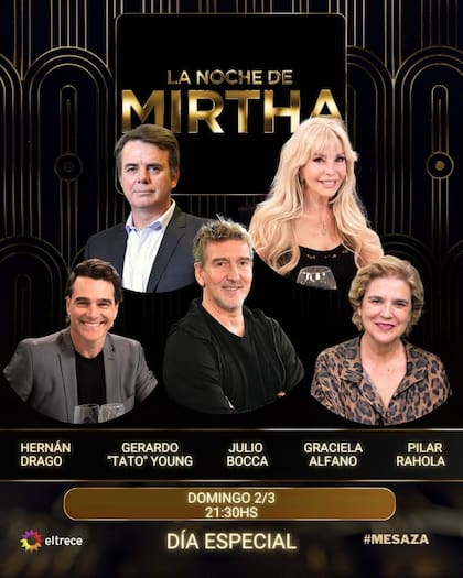 El anuncio del nuevo horario (por única vez) del programa de Mirtha Legrand