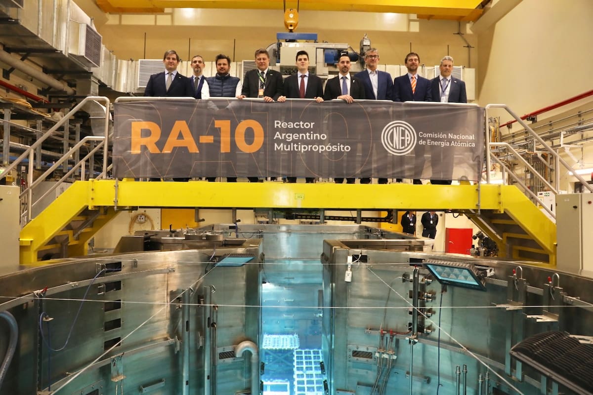 El anuncio del Reactor Argentino Multipropósito RA-10 en el Centro Atómico Ezeiza