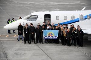 El anuncio en 2023 del nuevo avión sanitario adquirido por el gobierno de Santa Cruz, durante la gestión de Alicia Kirchner