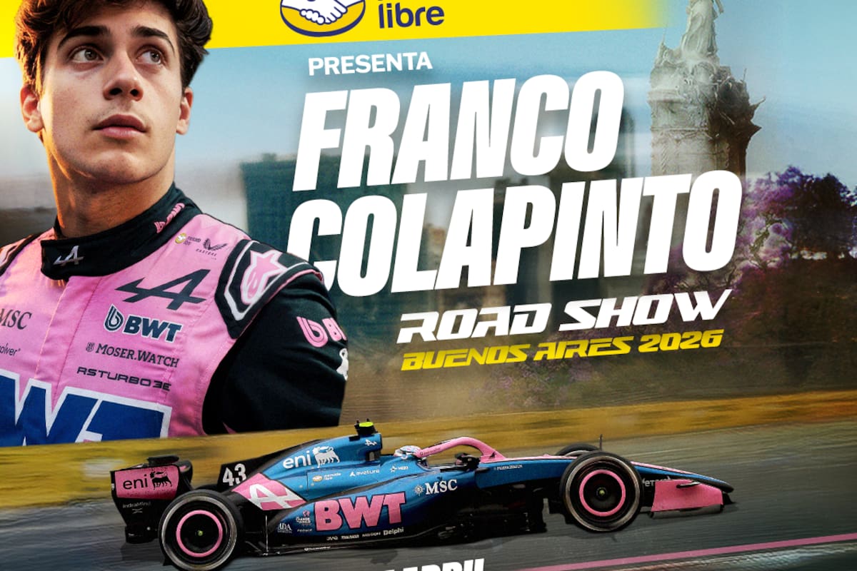 El anuncio oficial de la exhibición de Franco Colapinto en Buenos Aires