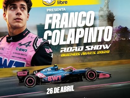 El anuncio oficial de la exhibición de Franco Colapinto en Buenos Aires