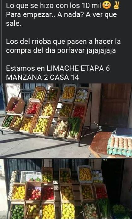 El anuncio que publicó la joven en las redes sociales en el que promociona su nuevo emprendimiento
