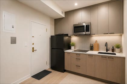 El apartamento en Manhattan está sujeto a límites de ingresos y tiene un mantenimiento mensual aproximado de US$775