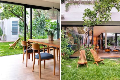 El aprovechamiento de la luz natural fue clave en esta casa que se abre hacia el fondo con jardín.