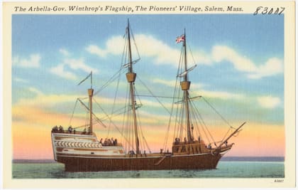 El "Arbella", la nave insignia de la llamada Flota de Winthrop