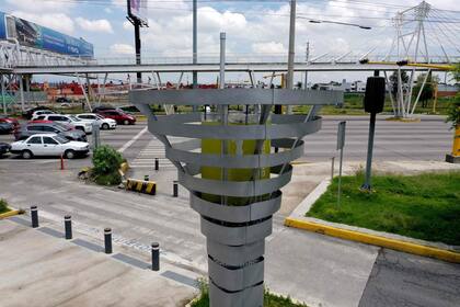 El árbol BioUrban instalado en Puebla, México