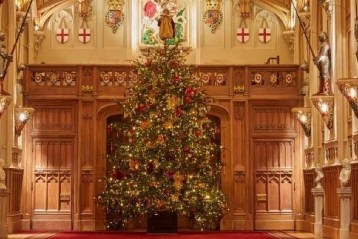 El árbol de Navidad de Windsor tiene dimensiones impresionantes (Crédito: Instagram)