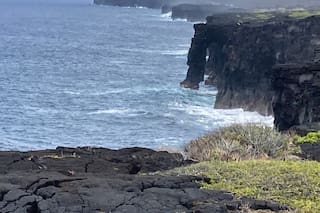 Se derrumba arco marino de Hawai, provocando advertencias sobre acantilados inestables
