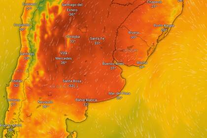 El Área Metropolitana de Buenos Aires enfrentará marcas térmicas superiores a los 35 grados durante el cierre de enero