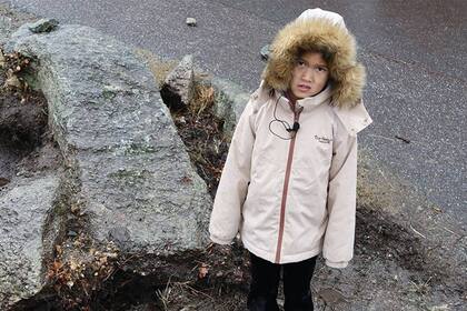 El área rocosa cerca de la escuela donde Elise jugaba e hizo el importante hallazgo