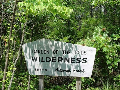 El área silvestre de Garden of the Gods, ubicado en Herod, Illinois, es famoso por sus formaciones rocosas