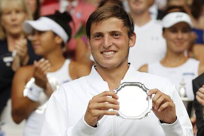 El argentino Axel Geller pisó fuerte en el torneo júnior de Wimbledon