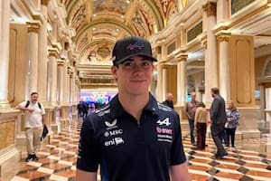 El argentino disfrutó de las lujosas instalaciones en su llegada a Las Vegas (Foto: @alpinef1team)