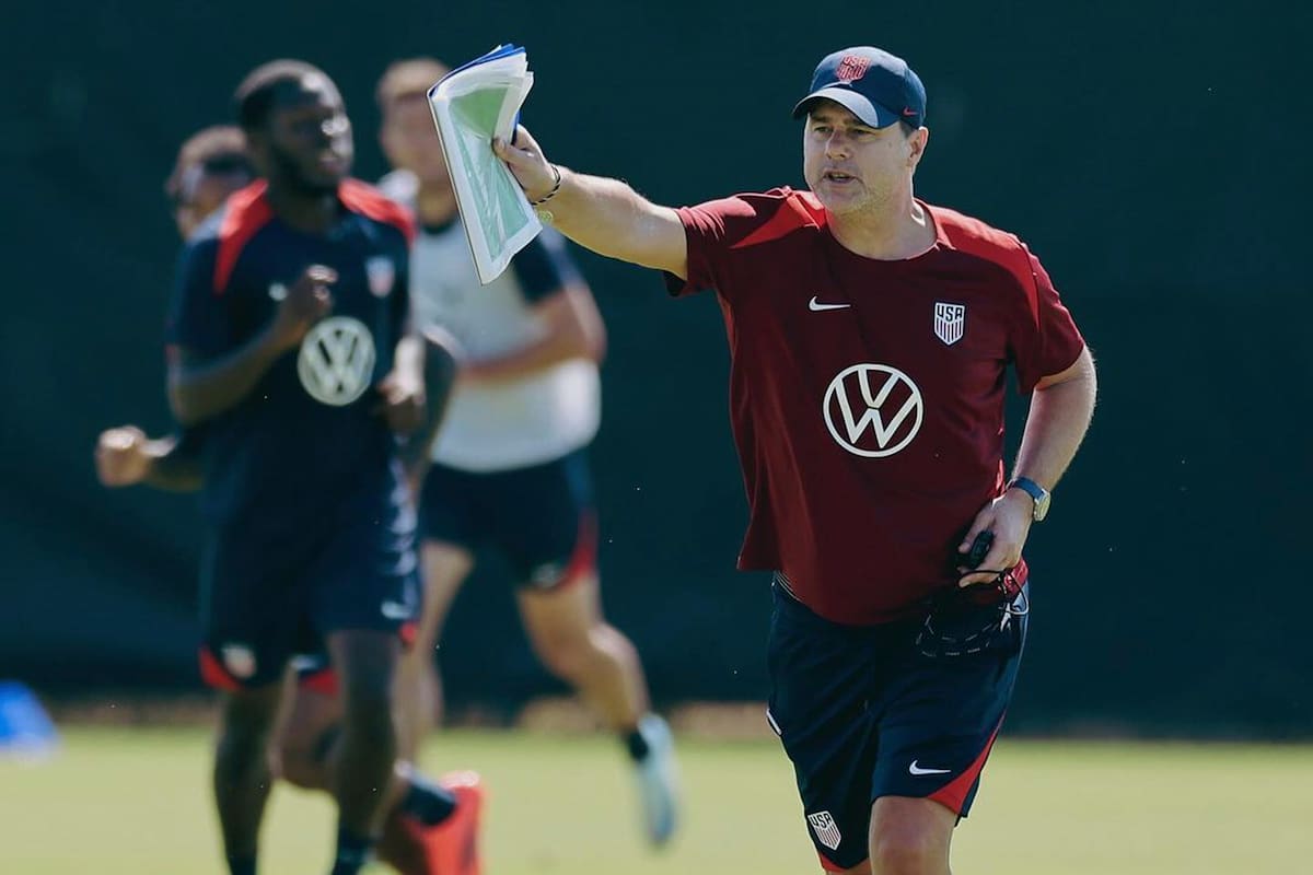 El argentino Mauricio Pochettino, director técnico de la selección de fútbol de los Estados Unidos