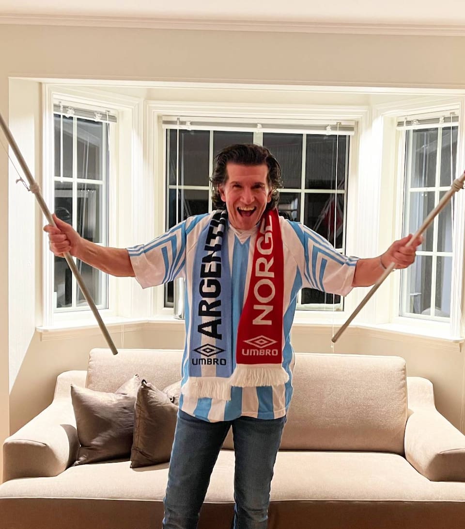 El argentino Ricardo Clarke: "En mi vida mi corazón esta 50 % con Noruega y 50 % con Argentina, en el fútbol, la camiseta celeste y blanca no se negocia".