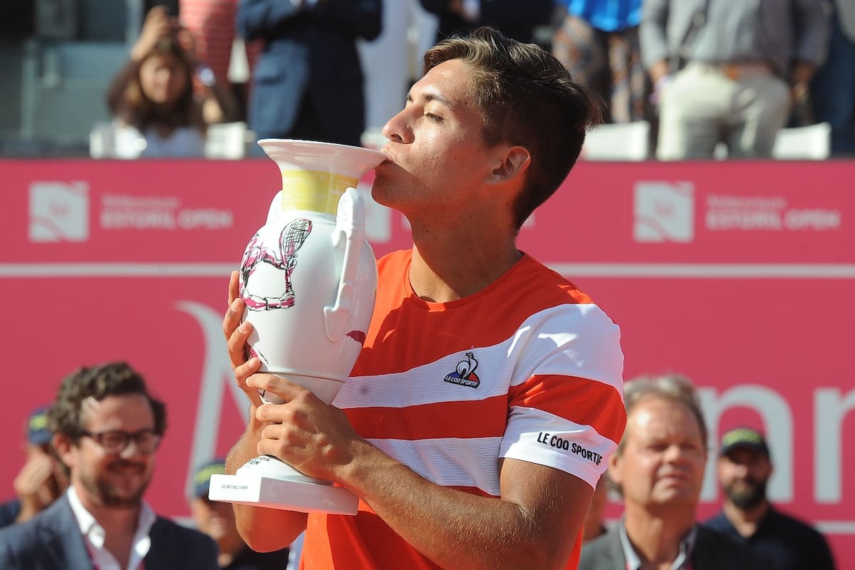 El argentino Sebastián Báez, campeón en el Estoril Open.